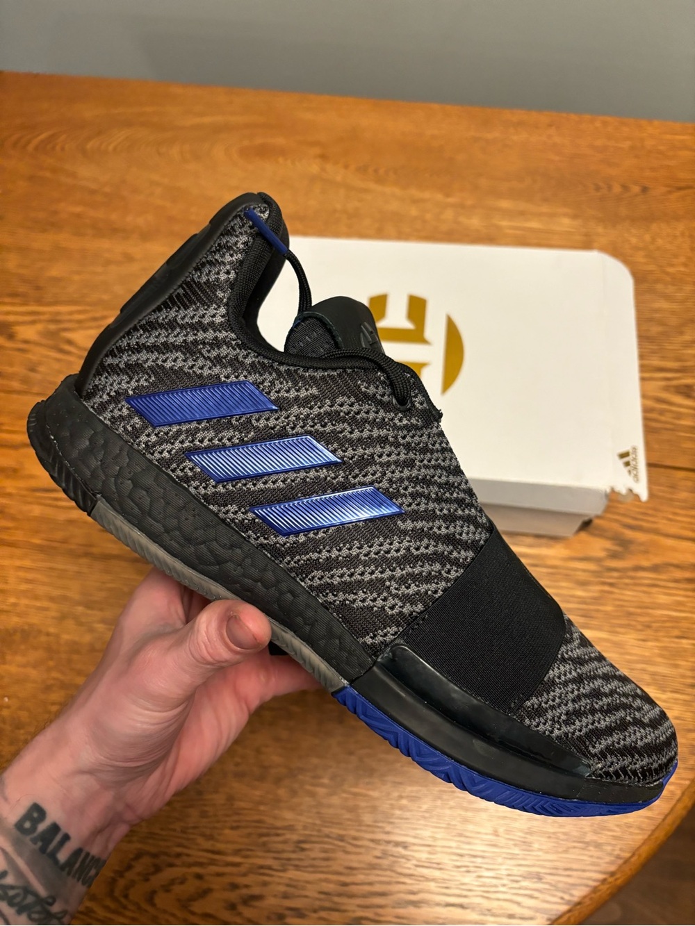 Adidas James Harden Vol. 3 Men’s Size 11.5 Black Blue Grey NWT